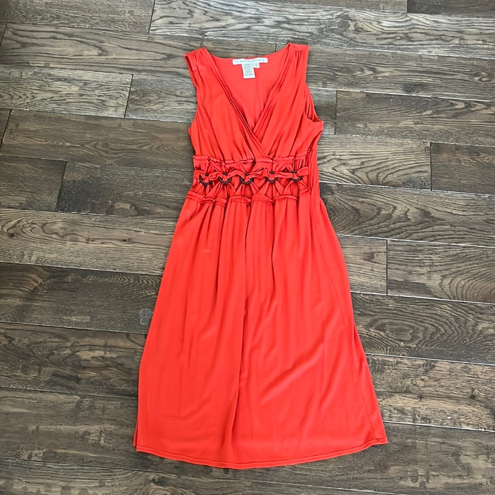 Max Studio Dress in Burnt Orange